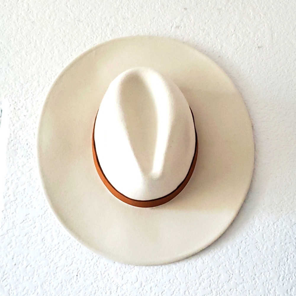 Free People Wythe Leather Band Felt Hat
